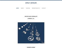 Tablet Screenshot of emilyzemler.com